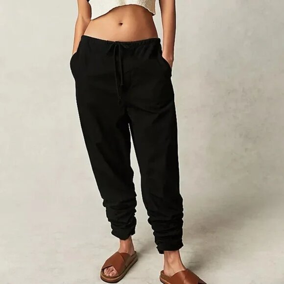Free People New Light Parachute Pants Black XS - Picture 2 of 16